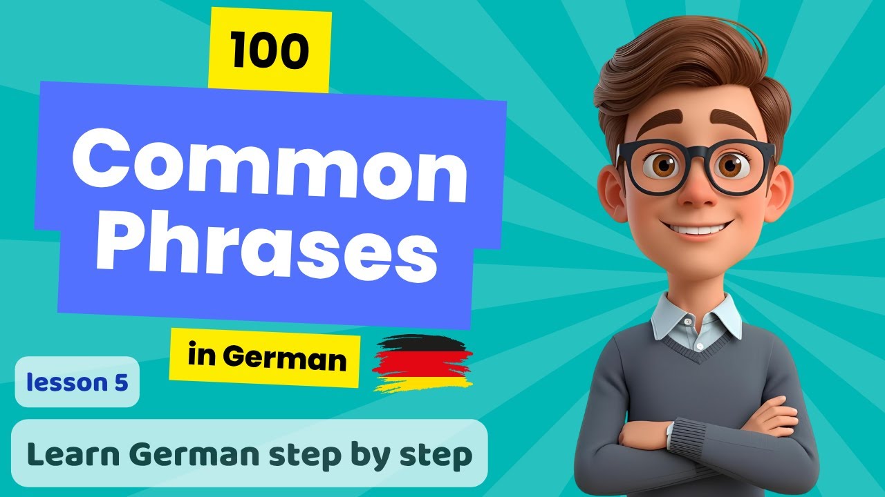 Learn German Fast! 🇩🇪 100 Common Phrases for Daily Life | German for Beginners A1 – Lesson 5