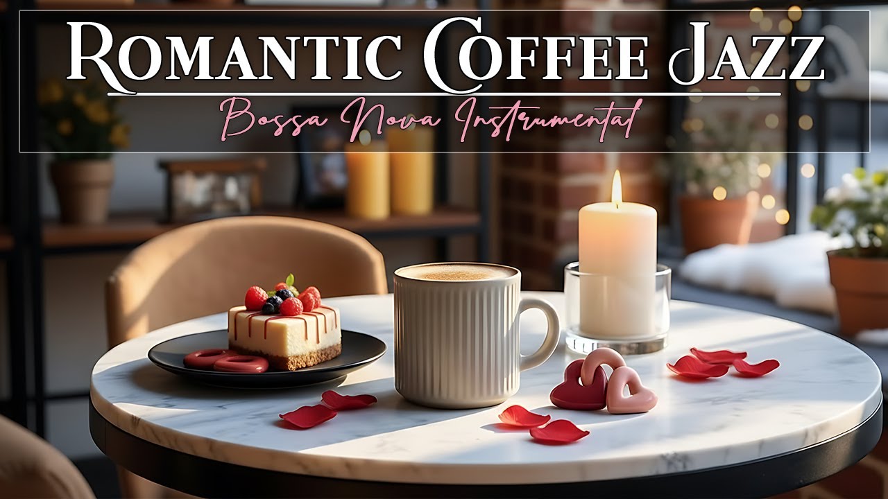 Romantic Coffee Jazz 💖 Cozy Valentine Mood & Sweet Bossa Nova for Daily Energy ☕