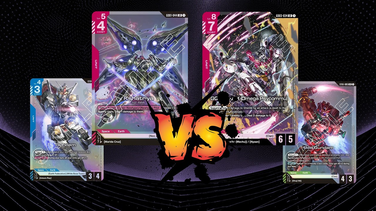 Gundam Card Game LGS weekly tournament - GD03 - RB Ping vs GR Clan