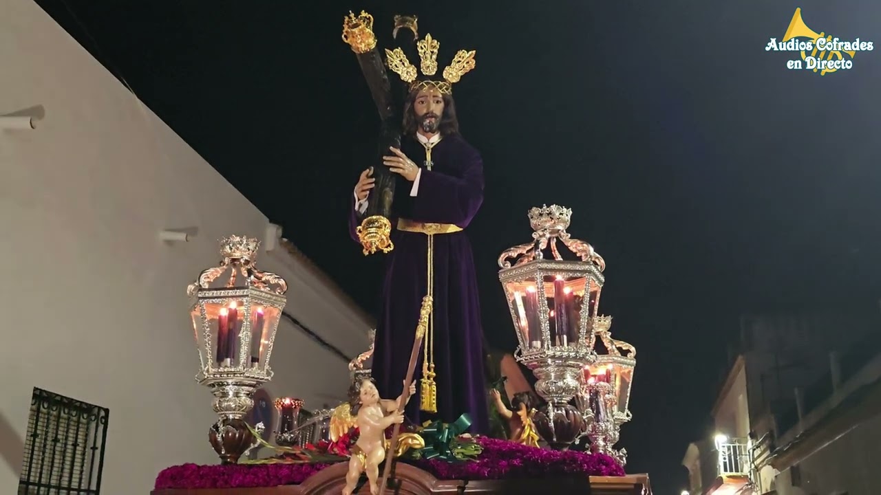 Procesión Padre Jesús del Socorro de Aznalcazar con la AM La Salud de Los Gitanos de Sevilla 2024