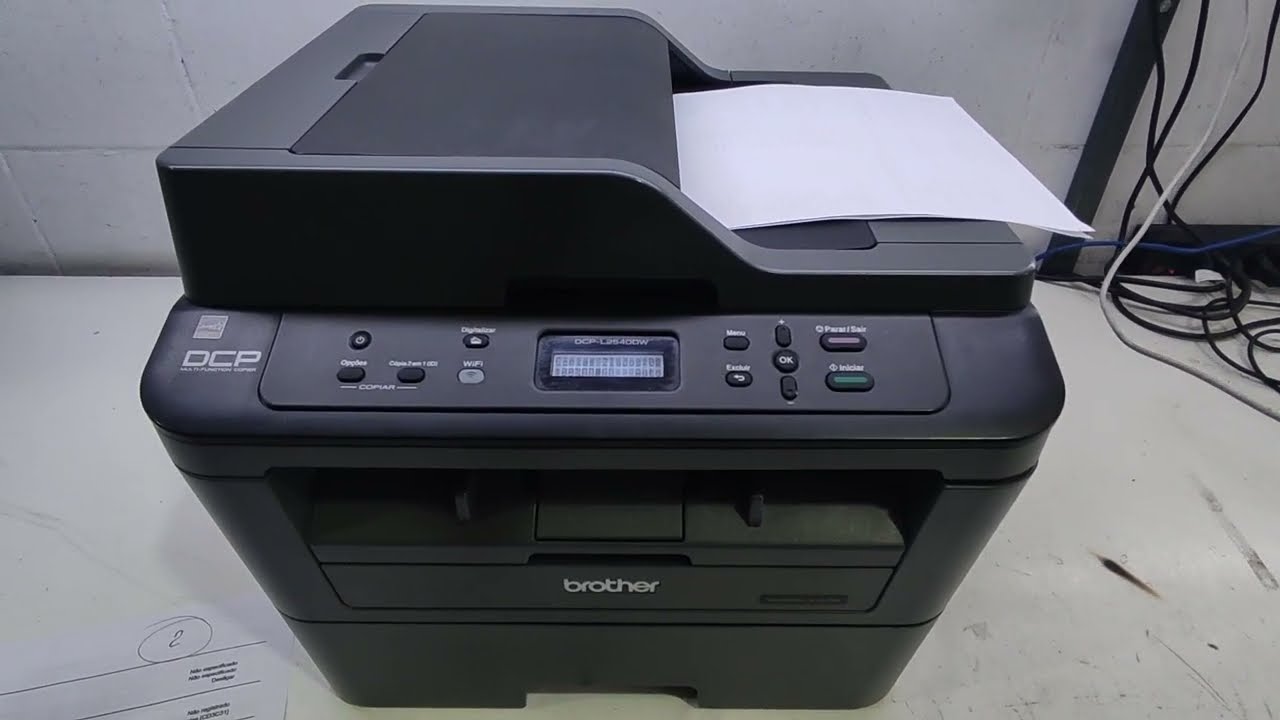 Como tirar cópias frente e verso na impressora Brother -  L2540dw - Configuração duplex.