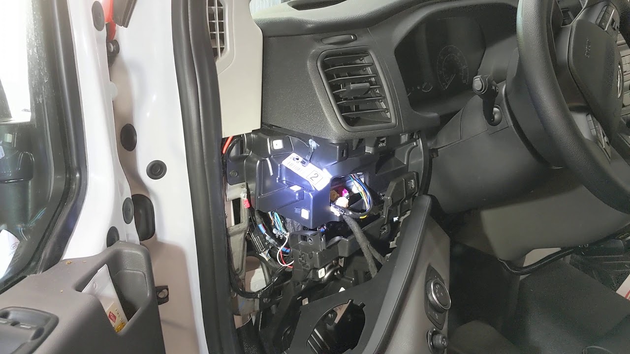 GPS installation 2020 Transit t250 new dash style updated install procedure