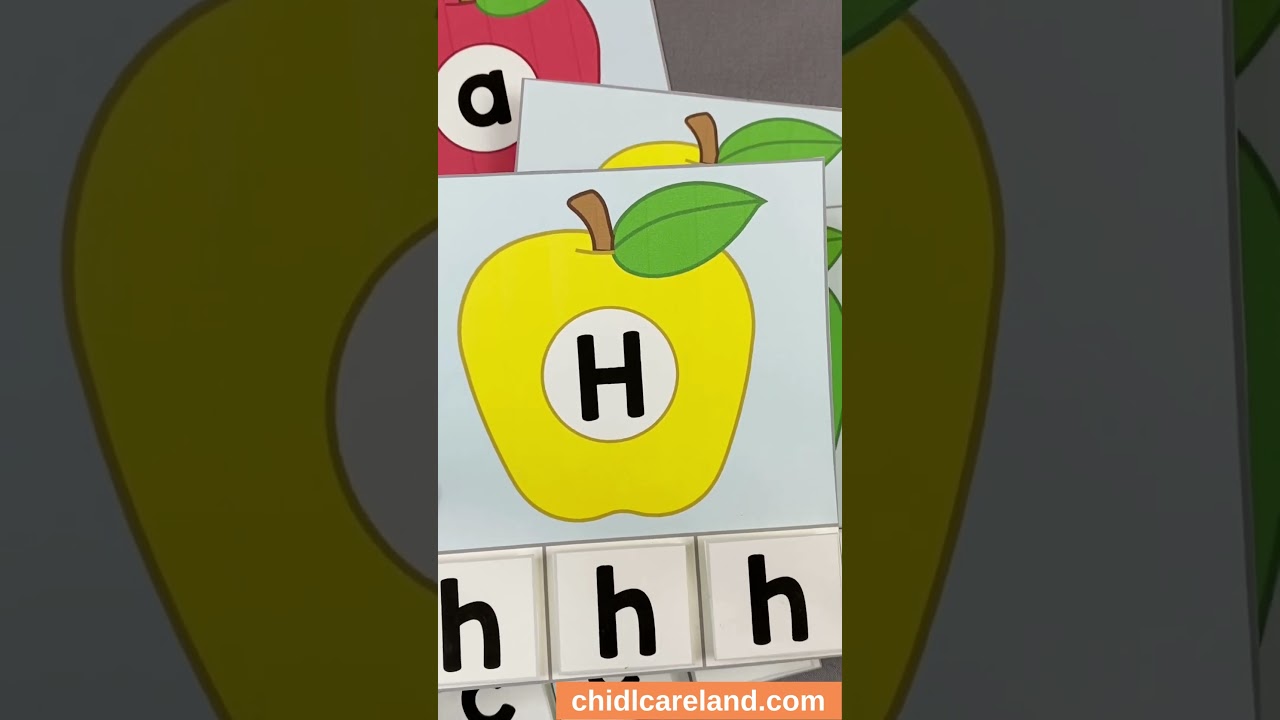 Apple Letter Sorting #prekteacher #kindergartenteacher #earlychildhoodeducation