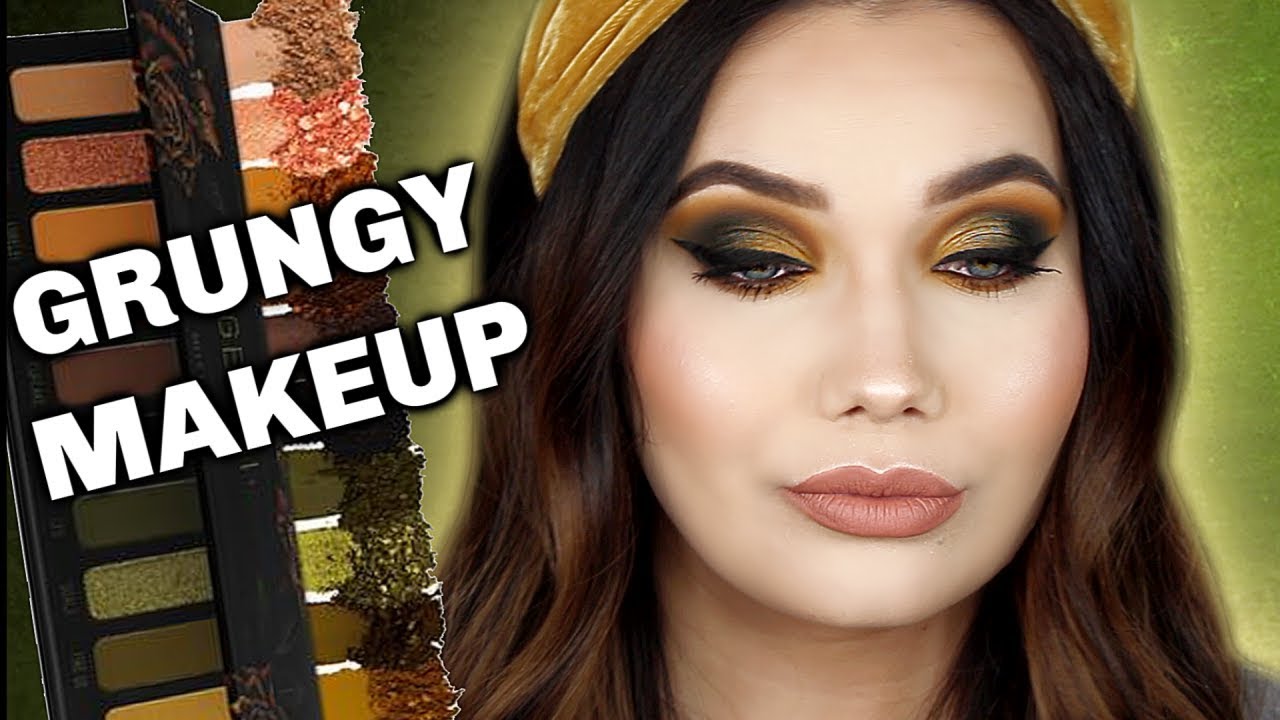 GRUNGY MUSTARD SMOKEY EYE | GET READY WITH ME