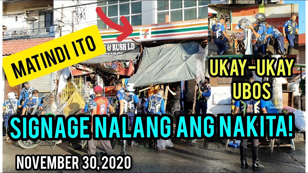 GIBA-UBOS LAHAT! SAN MARTIN DE PORRES, PARANAQUE ROAD CLEARING OPERATION. NOVEMBER 30, 2020. TOUR!