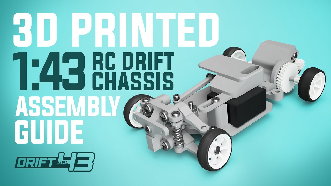 DRIFT one 43 - DIY 3d Printed 1:43 scale RC RWD Drift Chassis - ASSEMBLY GUIDE