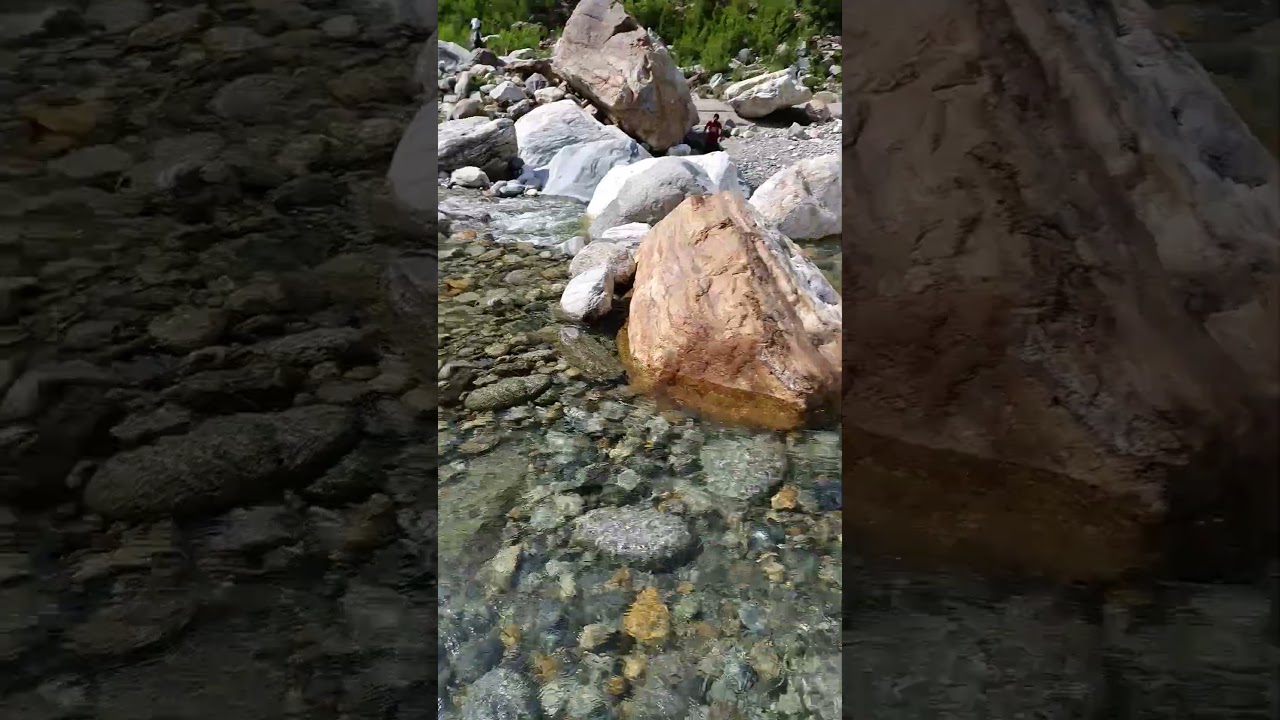 Crystal clear after after flash floods at Khan Khwar Besham Shangla
