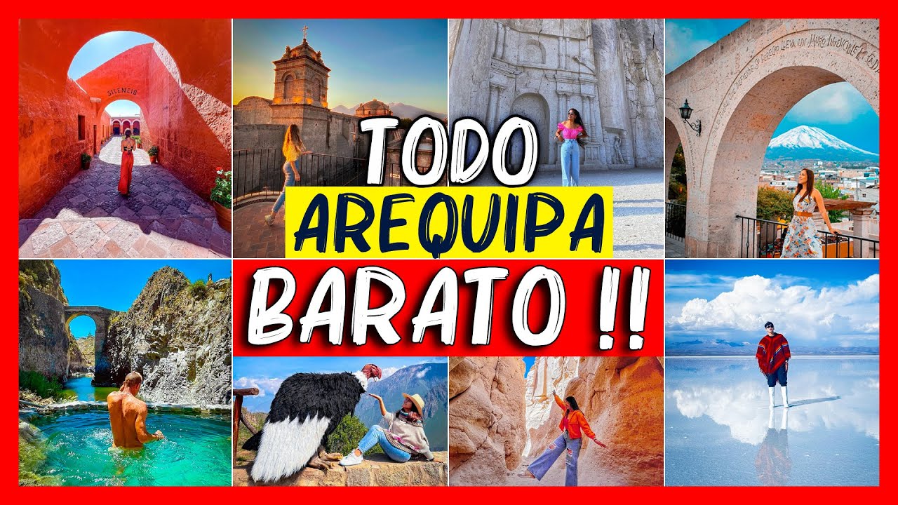 Arequipa 2025 SUPER BARATO‼️✈️ 21 Lugares turisticos en 3 dias🔥 4K Peru 🌋 Ciudad blanca para visitar
