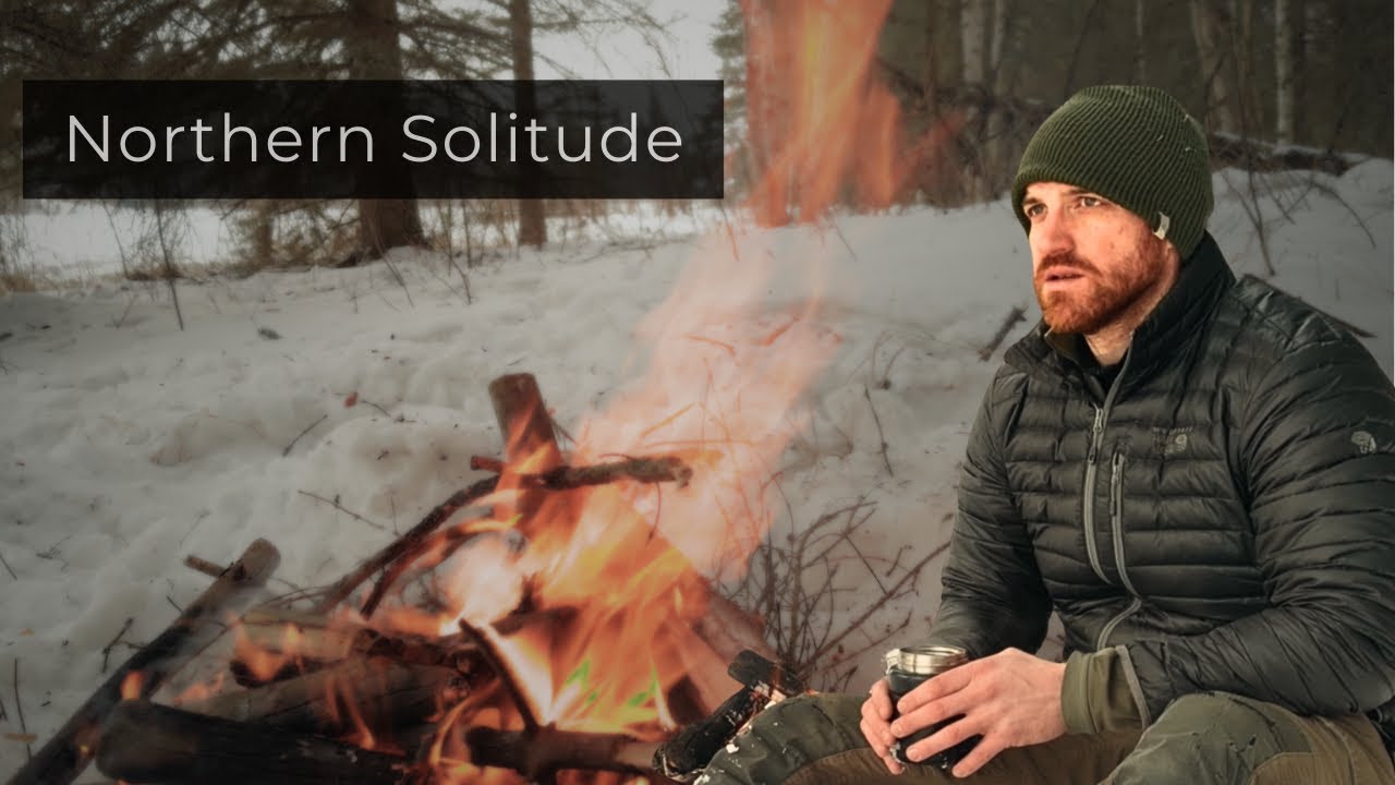 Winter Wilderness Campfire | Coyotes, Coffee & Stillness | 4K No Talking