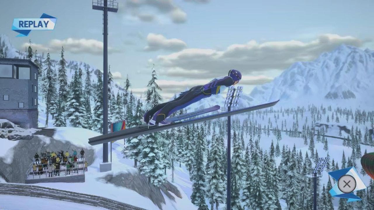 Winter Games 2023 Ski Jumping Gameplay
