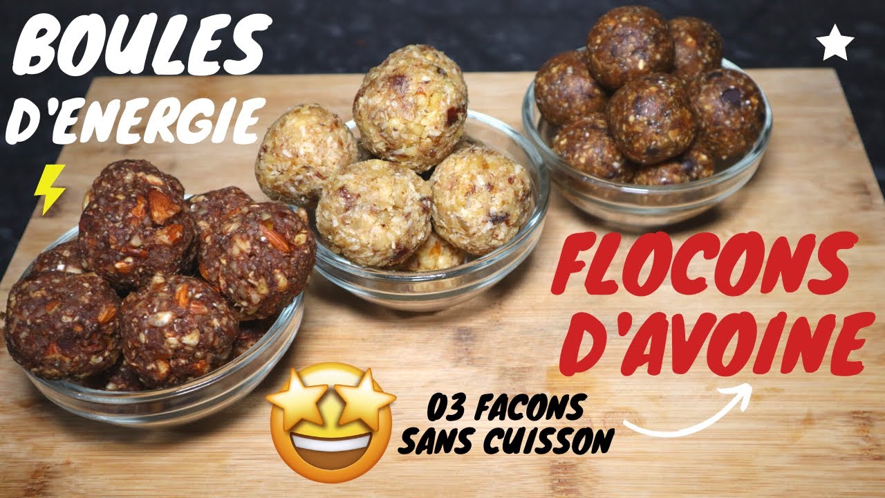 TRIO DE BOULES D'ENERGIE, O3 RECETTES VEGETALIENNES, SANS GLUTEN, VEGAN PROTEIN BALLS| NELLYGDEUGOUE