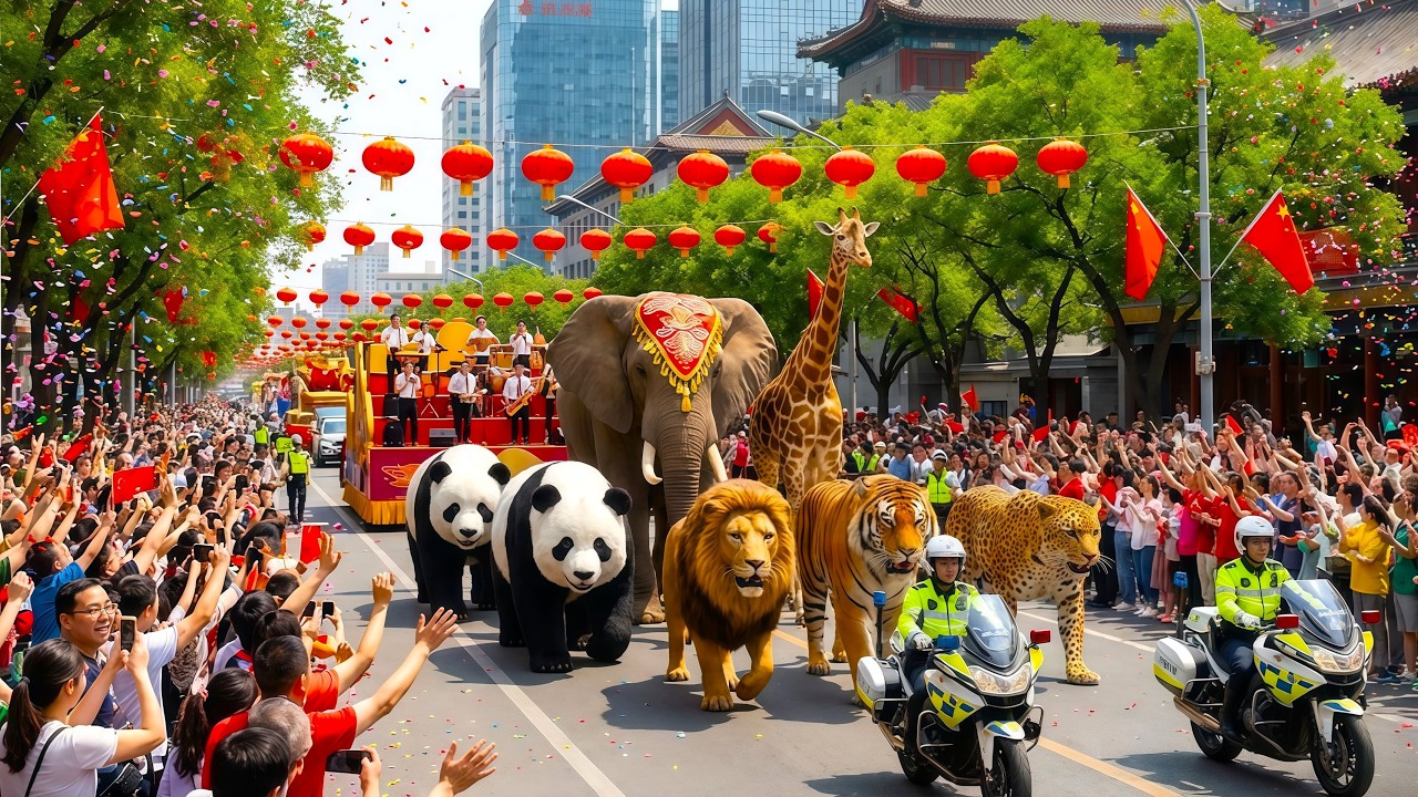 ANIMAL PARADE 2026 IN CHINA 🐼 | Traditional festival | EVENT 4K