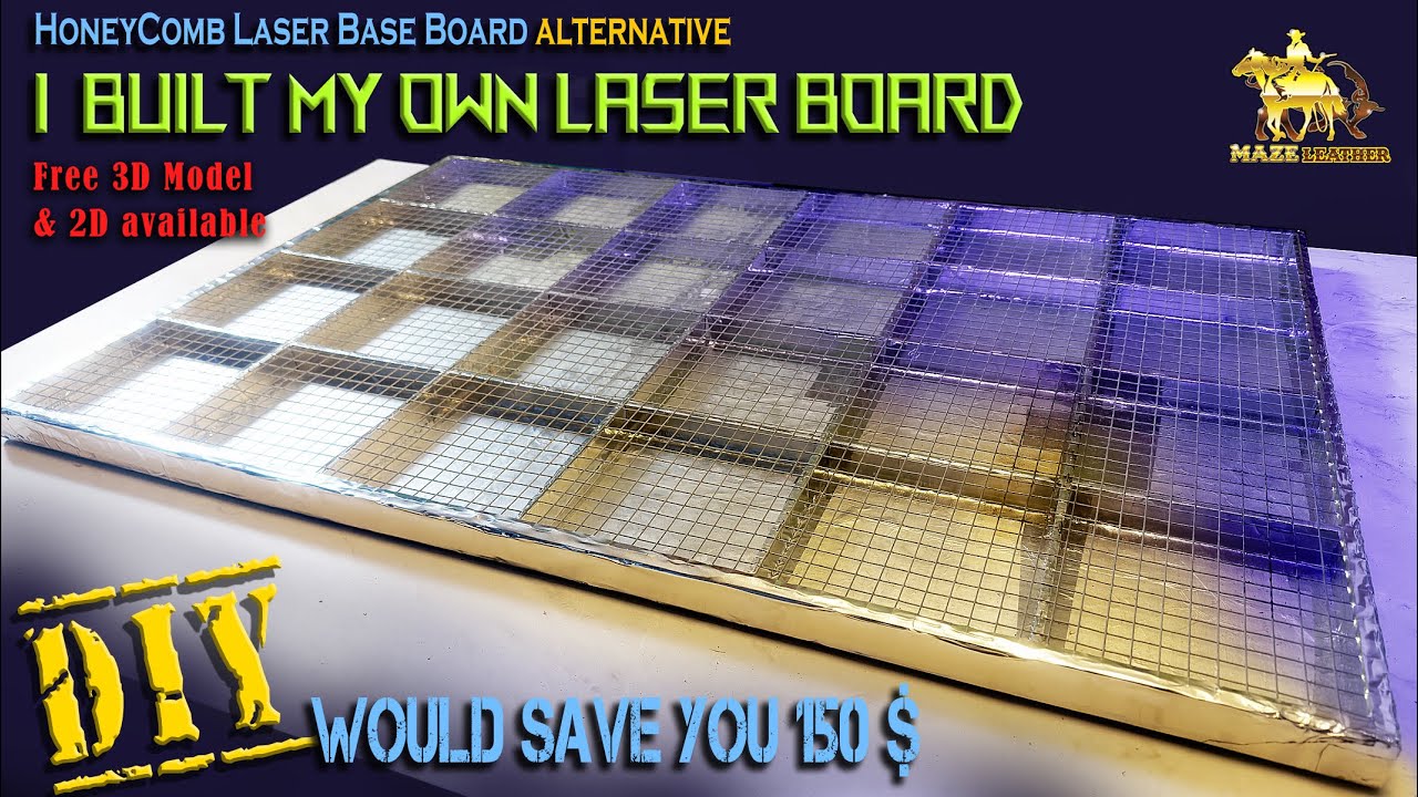 I made a LASER BASE BOARD - DIY / Honeycomb Alternative