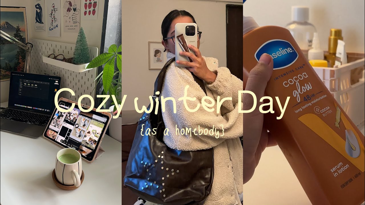 Cozy Winter Day Vlog 🌨️ Hot showers, Matcha Latte, Haul, Decorating my Desk 🍧🧣🍵🥪