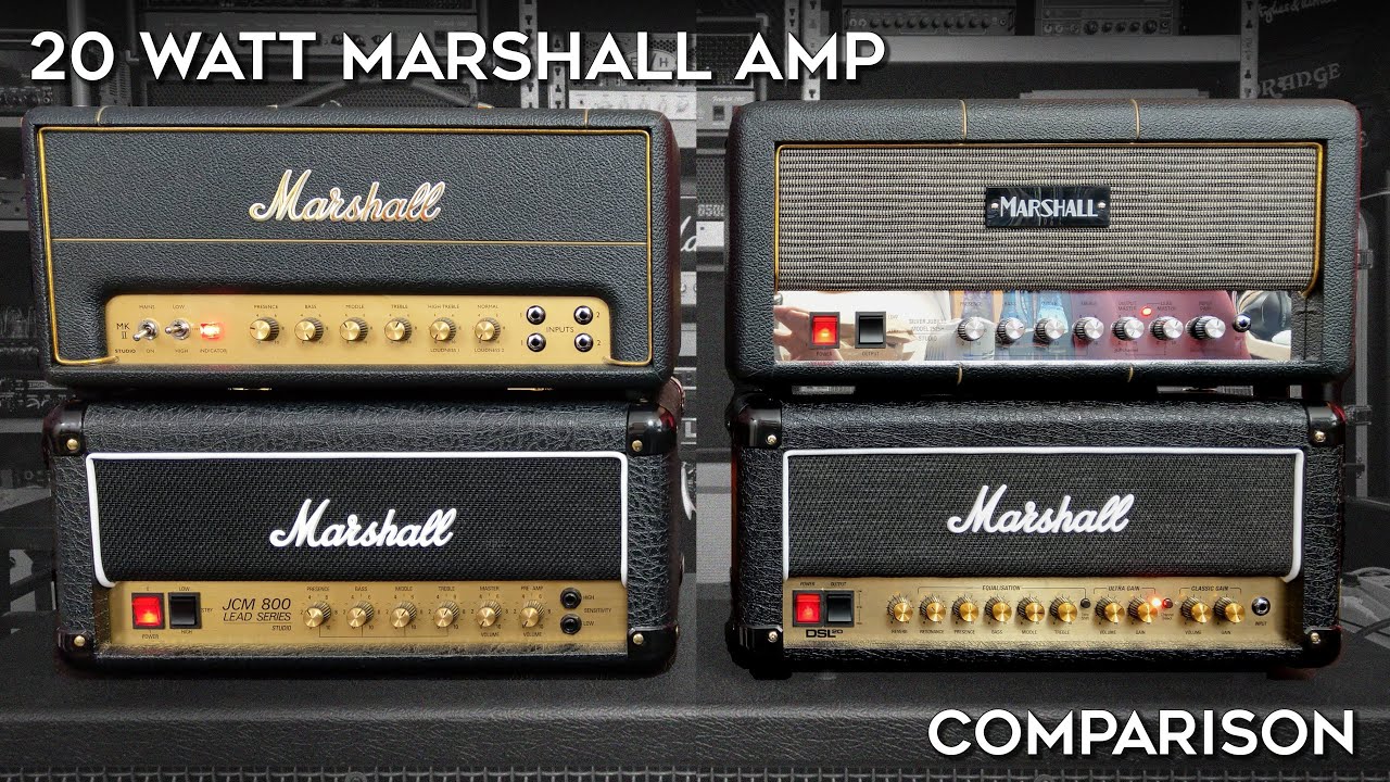 20w Marshall Amp Comparison! (SV20H vs SC20H vs 2525H vs DSL20HR)