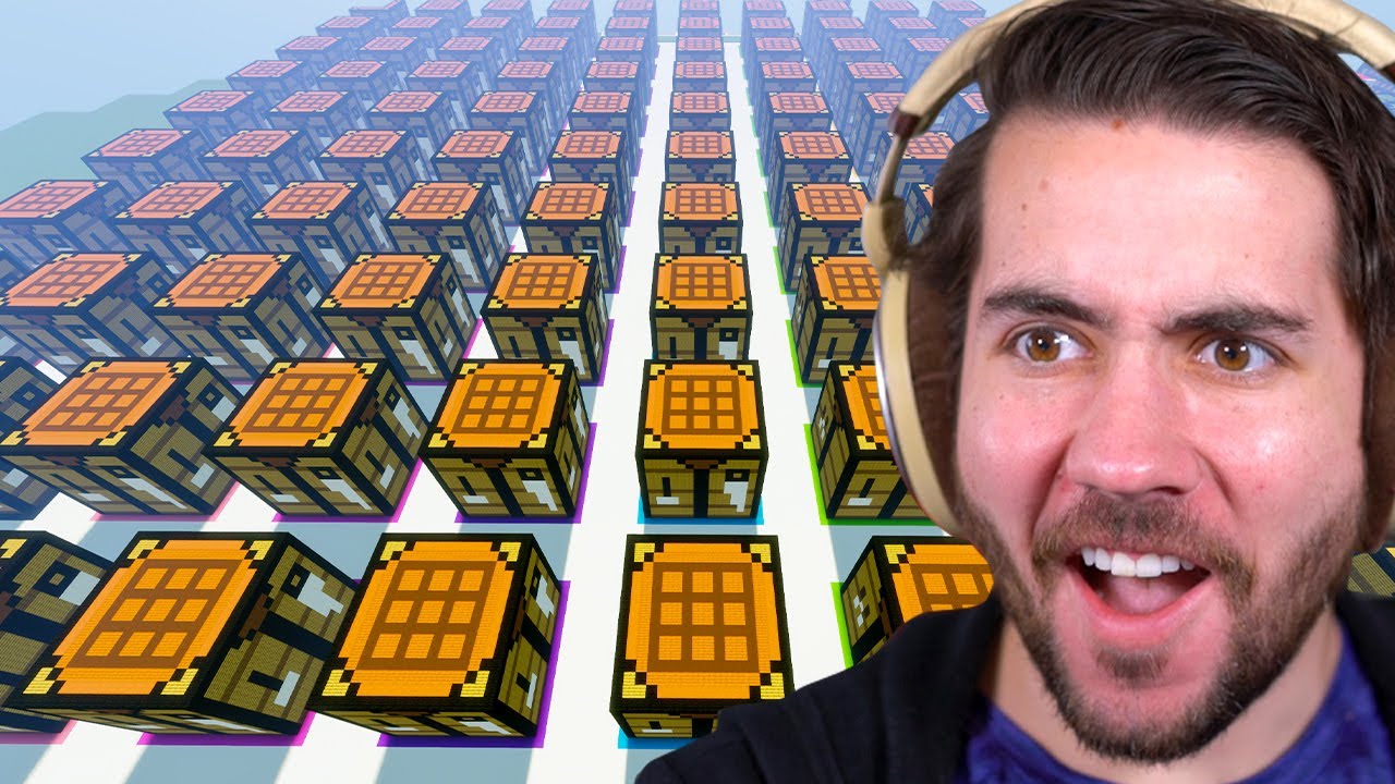 I Gave 100 Minecraft Players One Crafting Table Each To Build Weapons