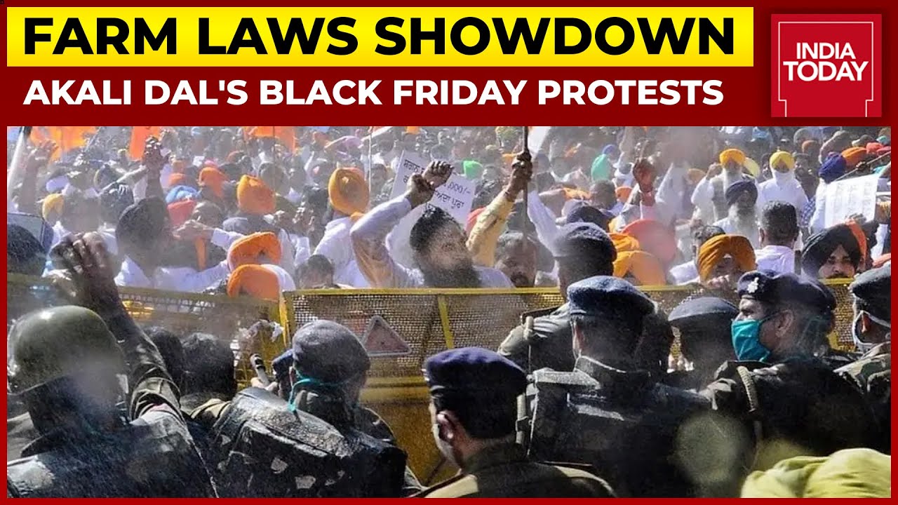 Akali Dal Launches 'Black Friday' Protest March In Delhi Defying Section 144, Traffic Takes A Hit
