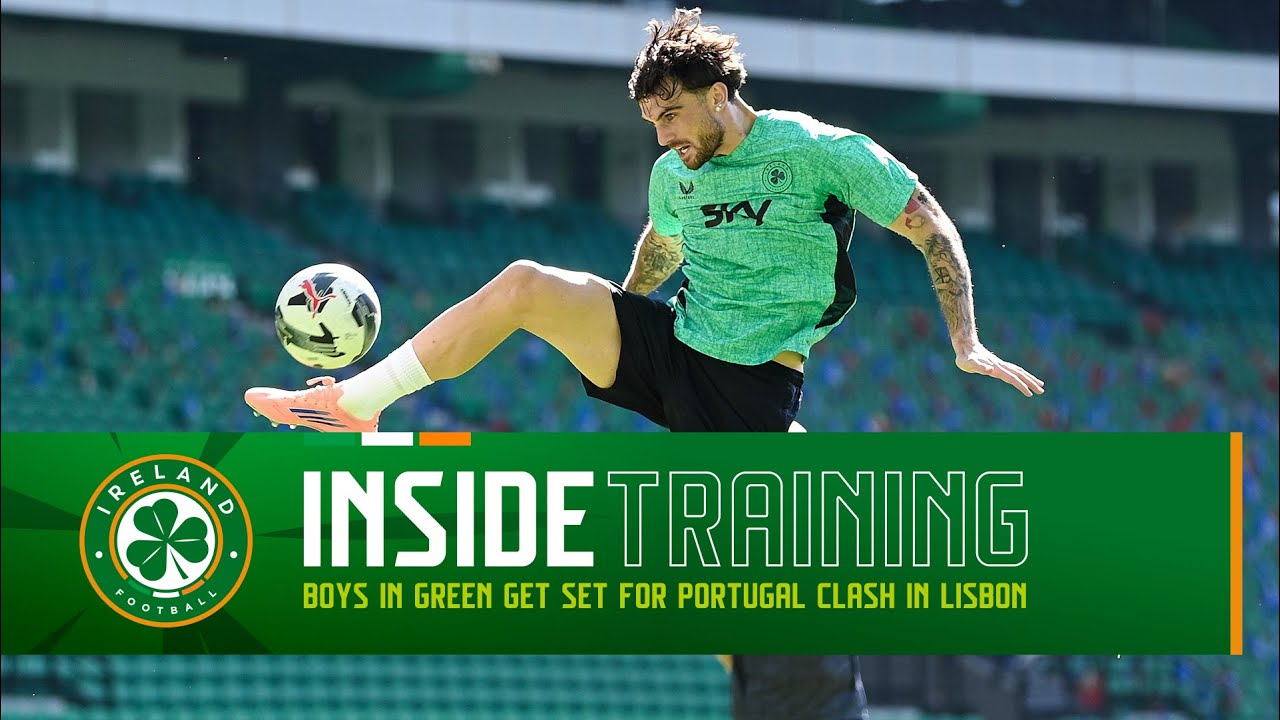 The Boys in Green get set to face Portugal 🇵🇹🇮🇪 | MD-1 session in Lisbon | Inside Training