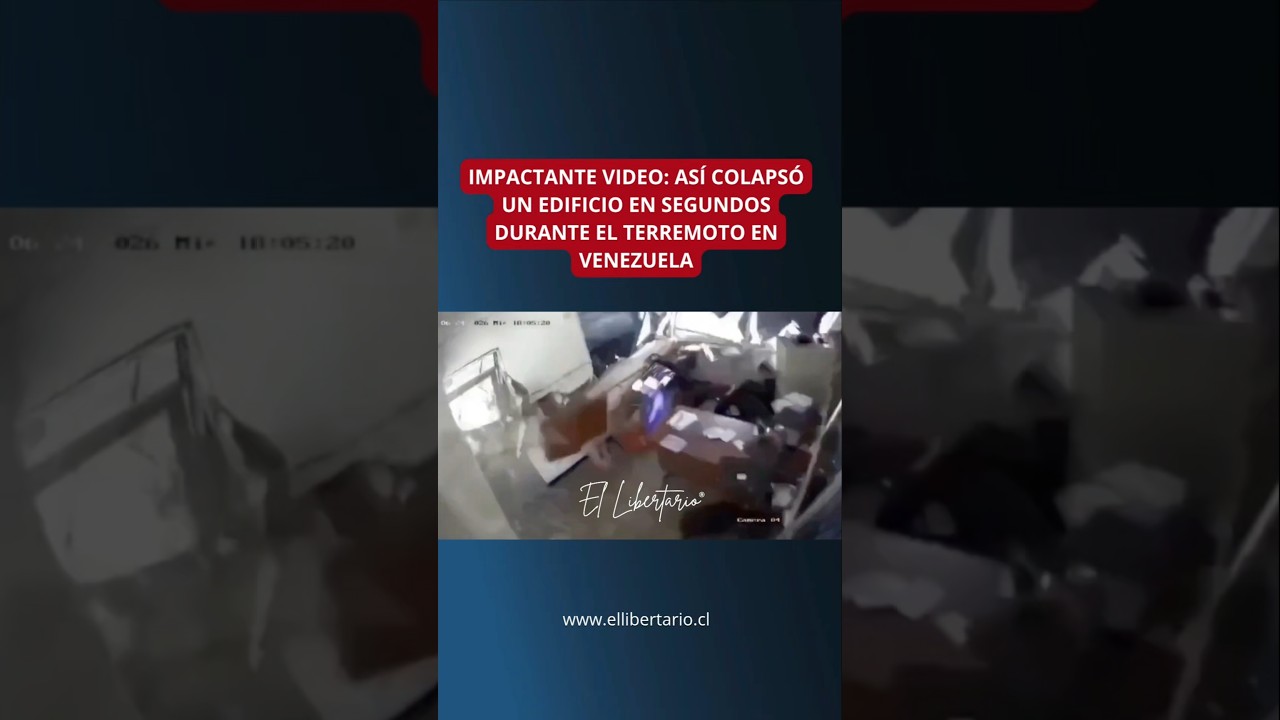 IMPACTANTE VIDEO: AS&Iacute; COLAPS&Oacute; UN EDIFICIO EN SEGUNDOS DURANTE EL TERREMOTO EN VENEZUELA
