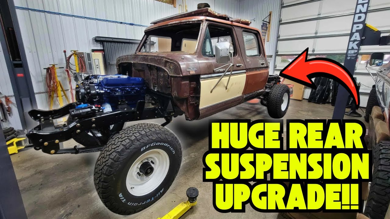 How to Upgrade a 70s Ford Truck 4x4 Rear Suspension!!!