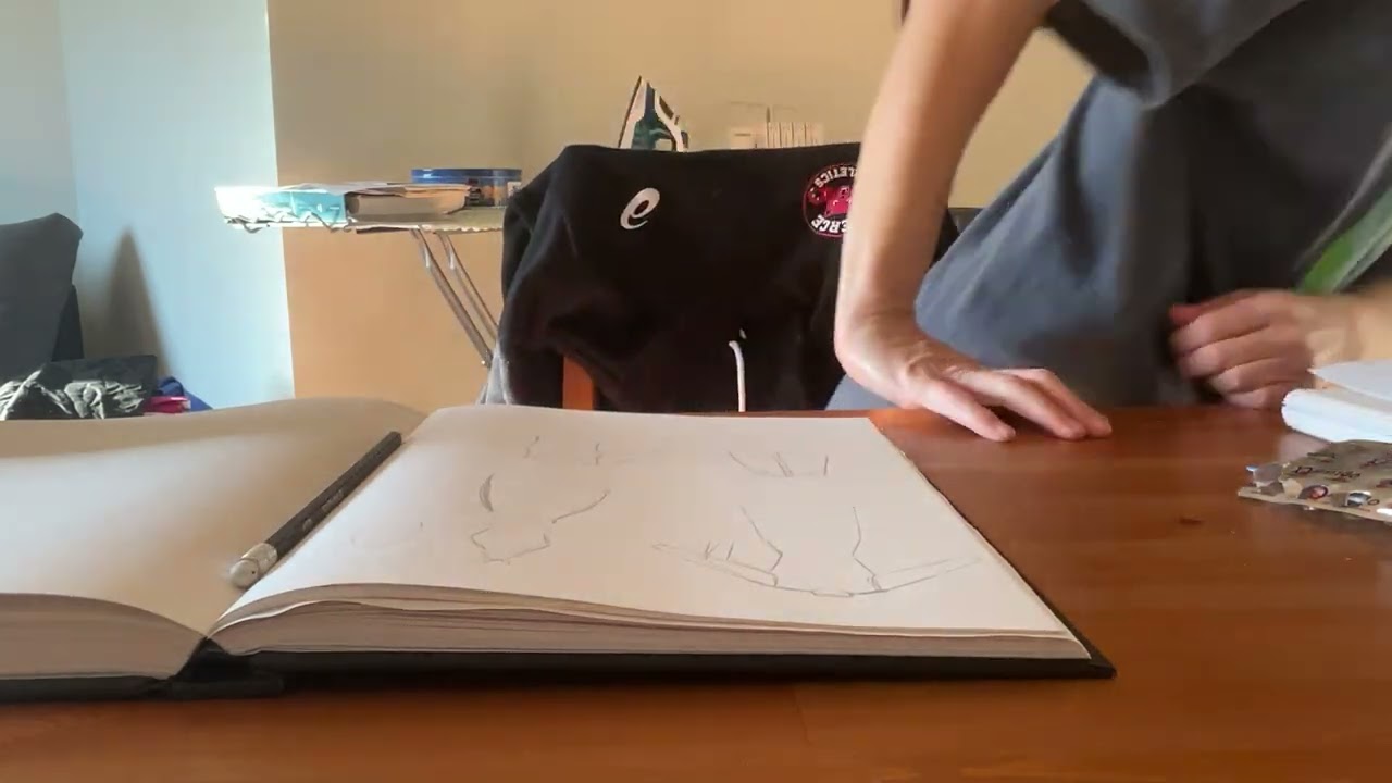 Drawing clothes I want to make and chit chat asmr