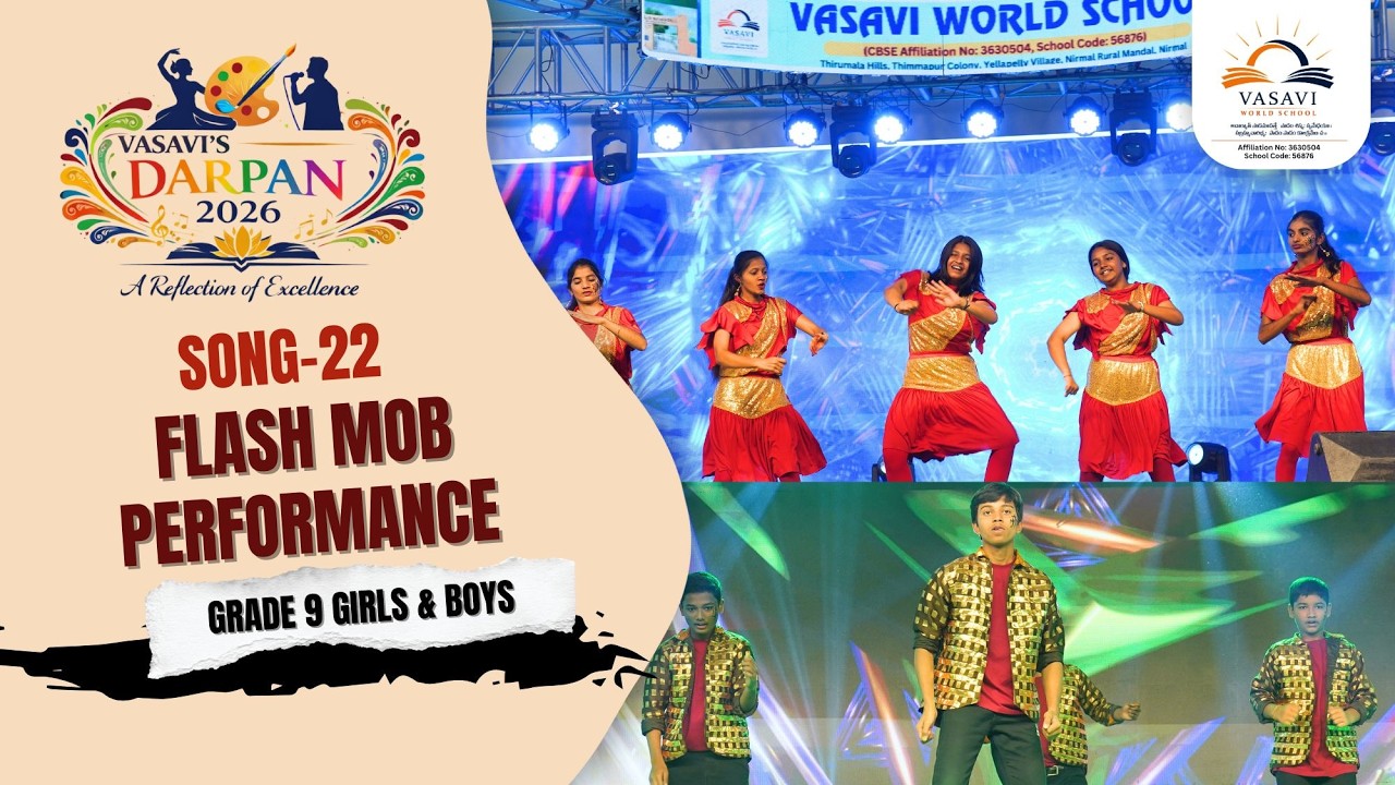 #Darpan2026 #Flash Mob Performance #vasaviworldschool