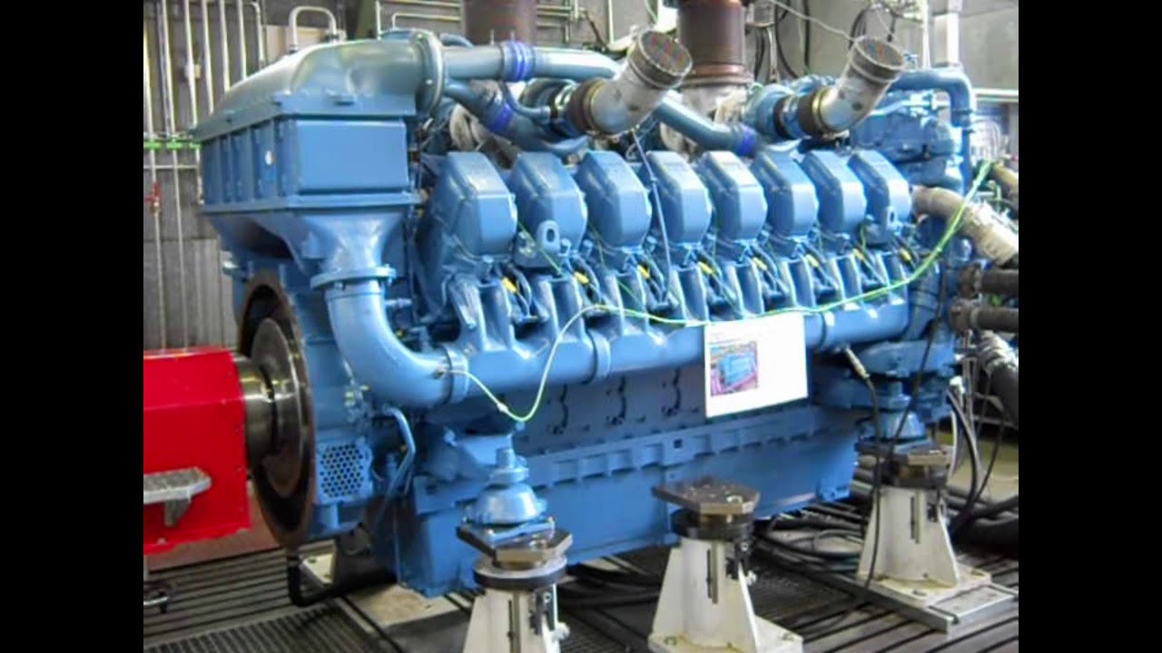 Großdiesel MTU 16 V aus BR218 auf dem Prüfstand