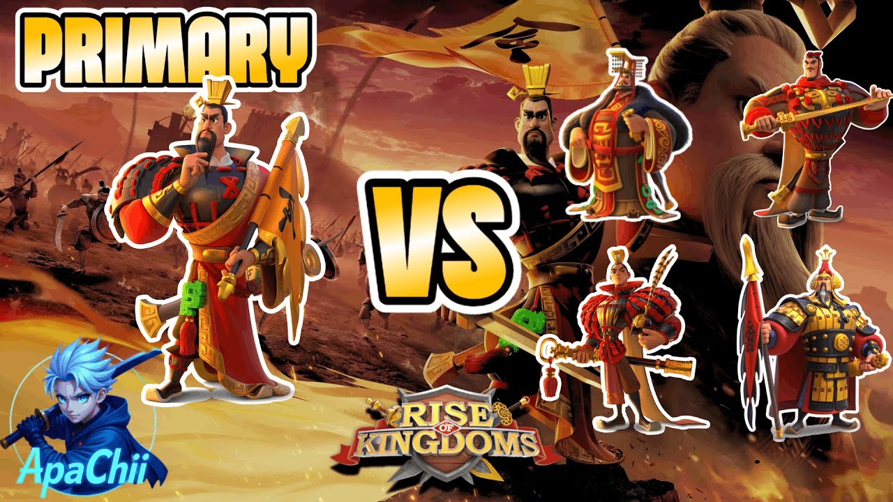 Sun Tzu Prime (Primary) 1vs1 Meta march test results - Rise of Kingdoms