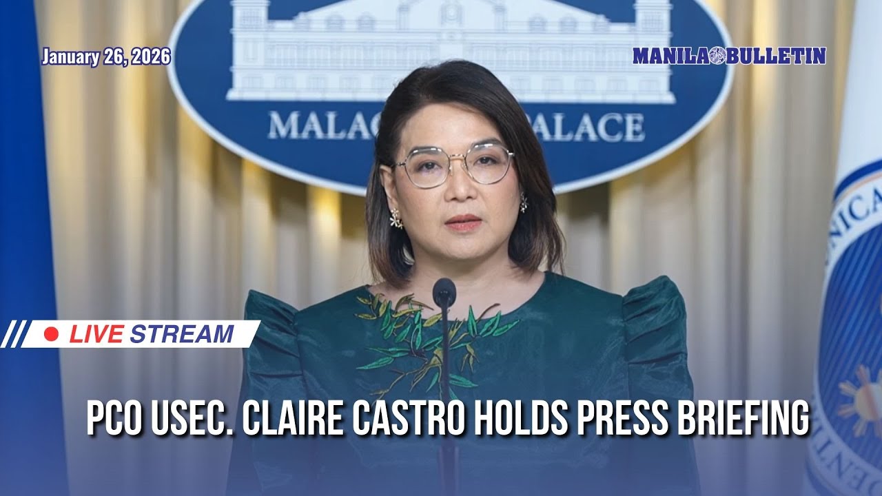 LIVE: PCO Usec. Claire Castro holds press briefing | Jan. 26