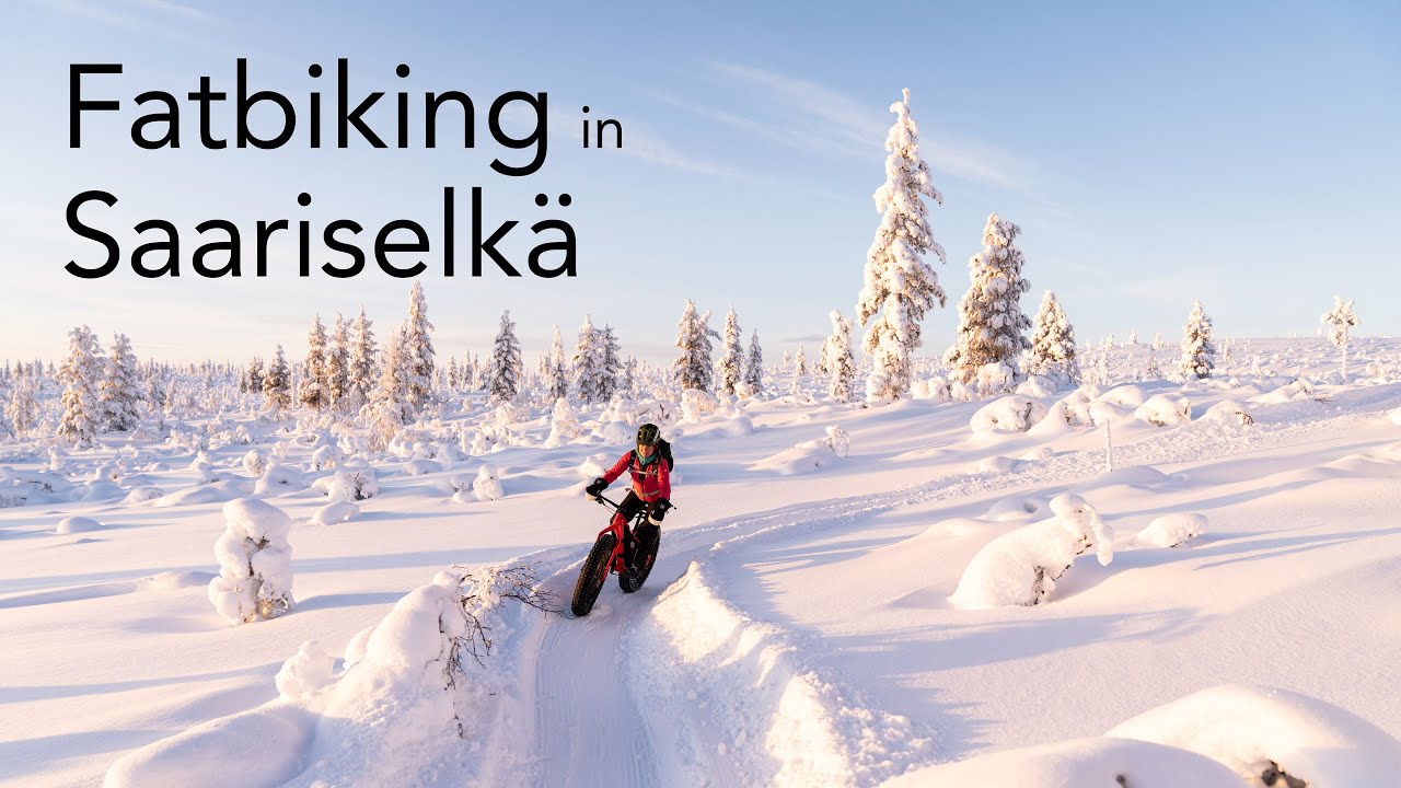 Winter Fatbiking in Saariselkä, Finland