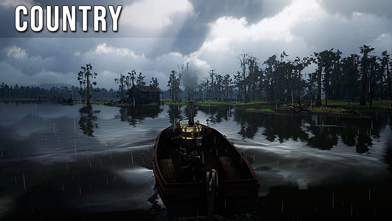 Calm Country Music - Steamboat Journey in the Old West