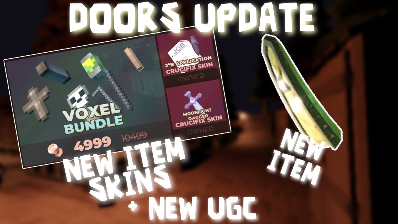 Everything That Got Added in the new ROBLOX DOORS UPDATE! (New Item Skins &sbquo;UGC And a New Item)