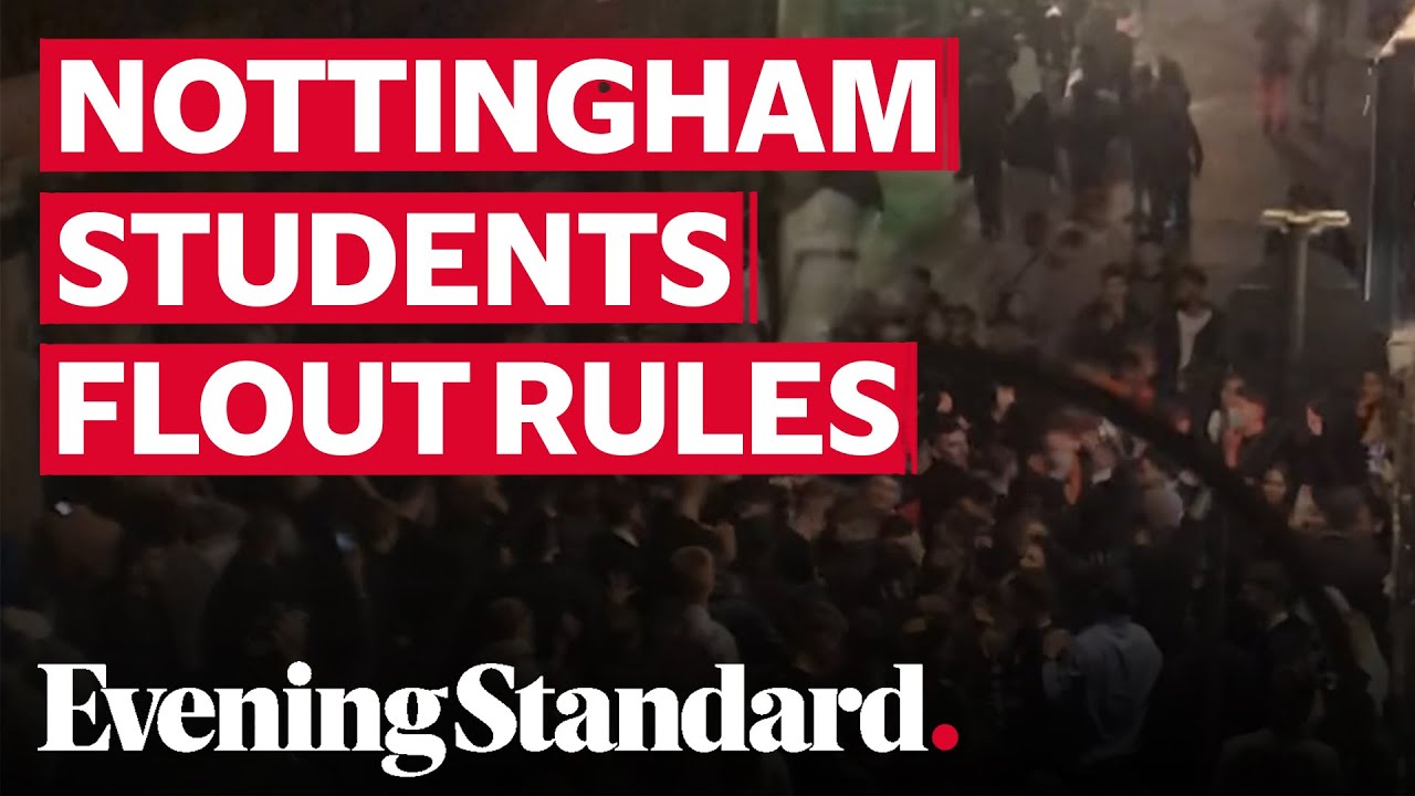 Students disregard rules in impromptu street party as Nottingham moves into Tier 3