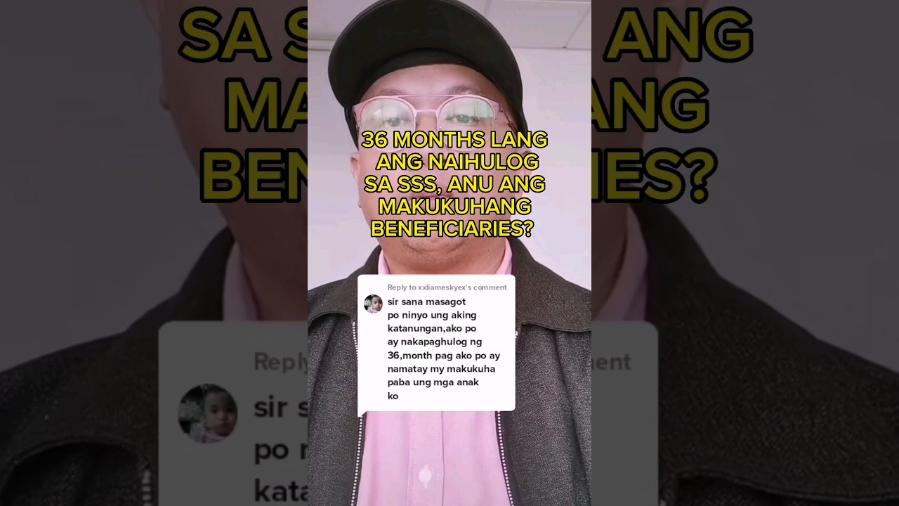 🔴 ANU ANG MAKUKUHANG BENEFITS NG 36 MONTHS LANG NA CONTRIBUTIONS SA SSS?