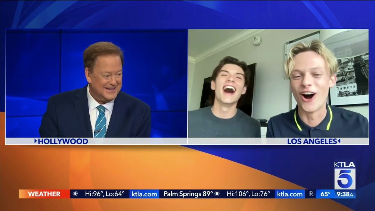 Louis Partridge and Anson Boon interview - Morning News in the city Los Angeles - California ,June 8