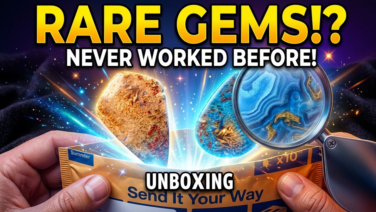 Unboxing Rare Mexican Agate + Indonesian Plume Opal Wood