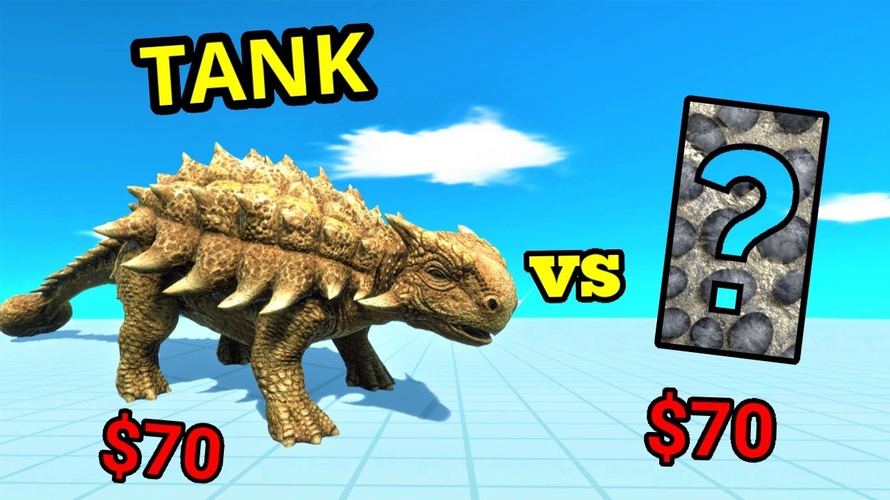 Ankylosaurus vs random team same price ARBS Animal revolt battle simulator
