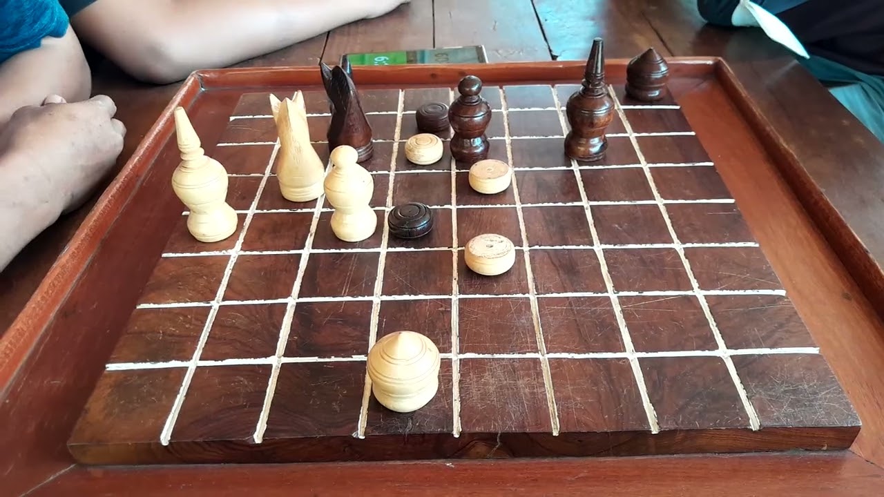 The American superpower defeated the Russian superpower. #khmerchess #chess #funny #oukchaktrang 
