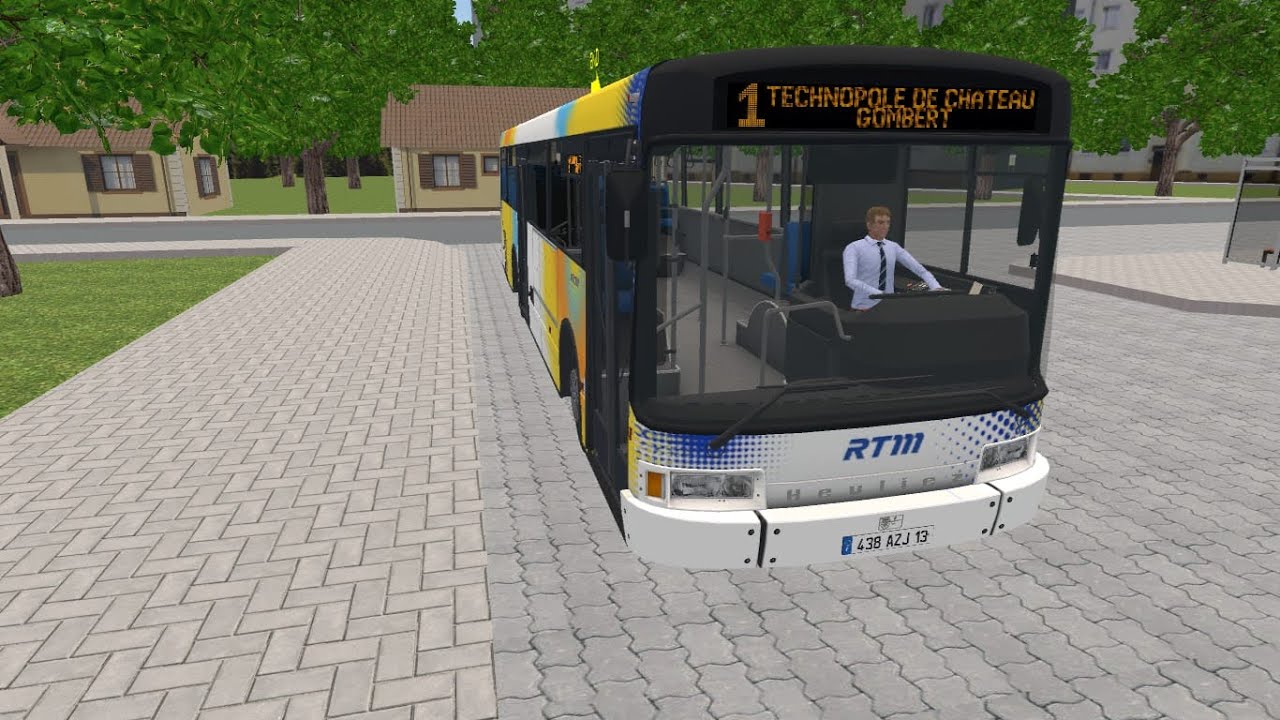 Proton bus : ligne 1 avec un ancien hurliez livrée RTM fusion 