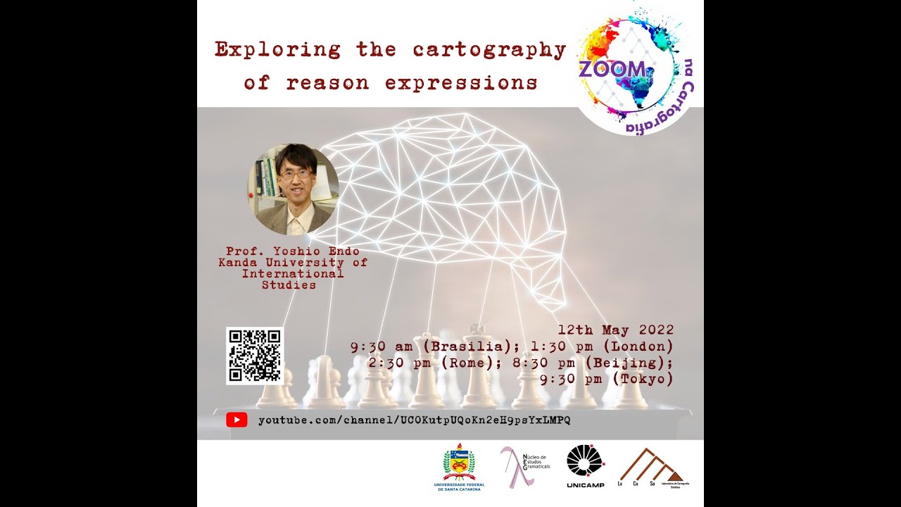 Zoom na Cartografia: Exploring the cartography of reason expressions (Prof. Yoshio Endo)
