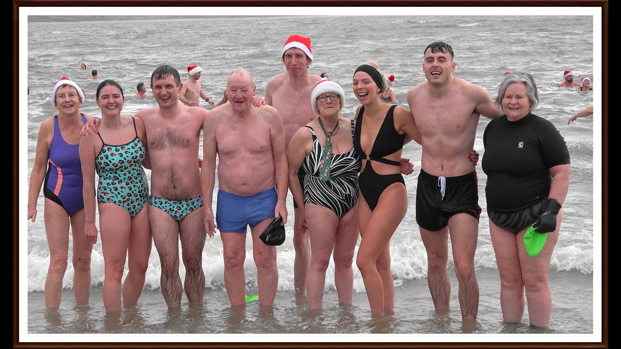 (2023) Christmas Day Swim in aid of RNLI Fenit Lifeboats...Video by Jerry Walsh