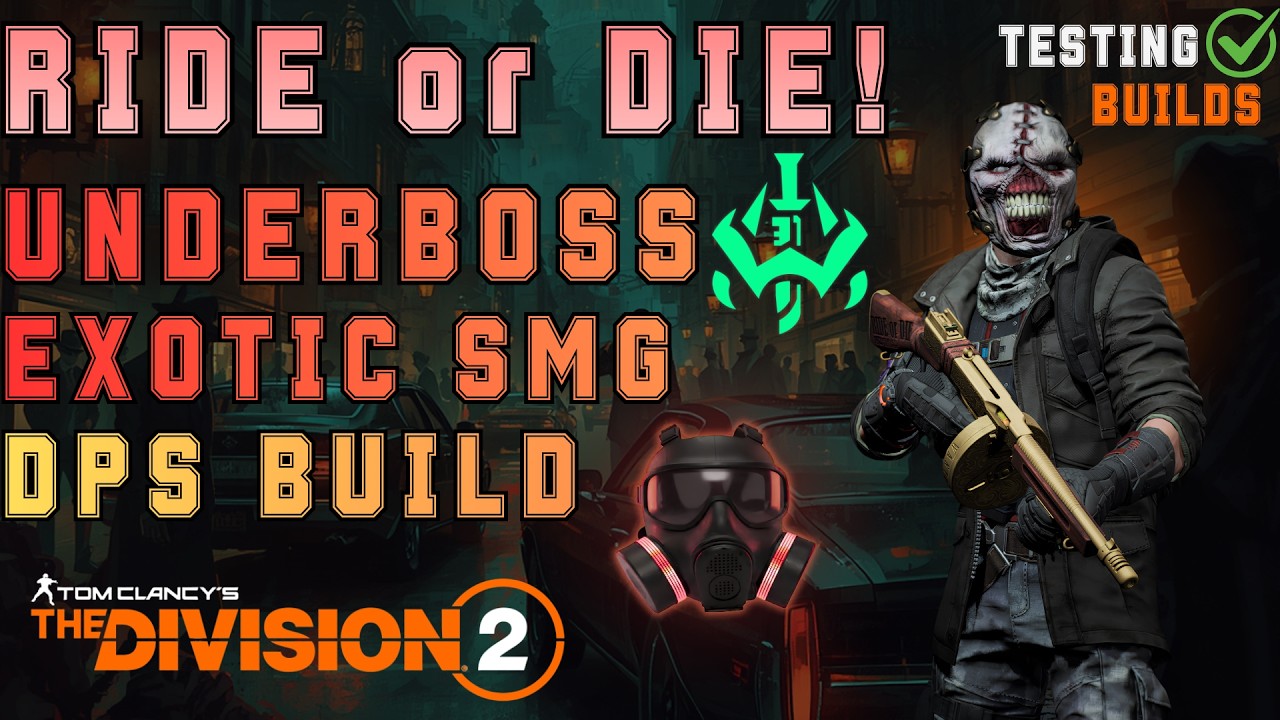 Hunter's Fury & Underboss Exotic SMG Crit DPS Build with Investor Mask - The Division 2