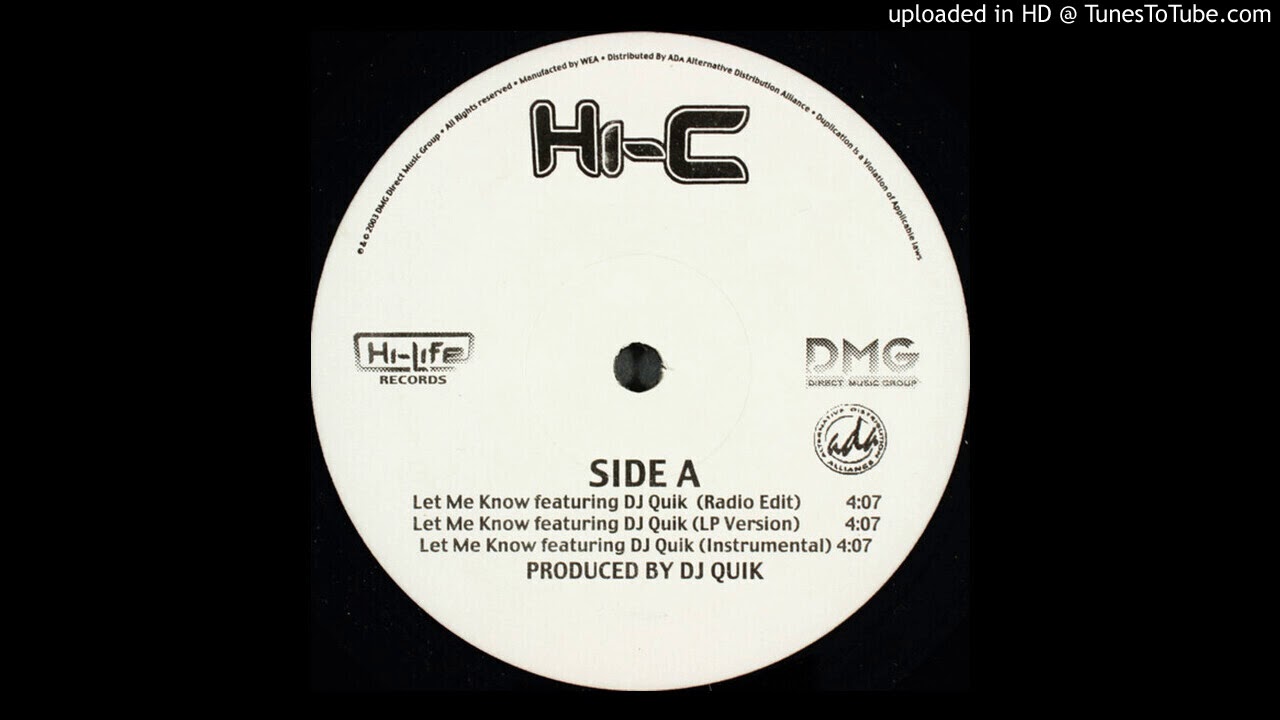 Let Me Know🌴 by Hi-C (Instrumental) 2003 HQ