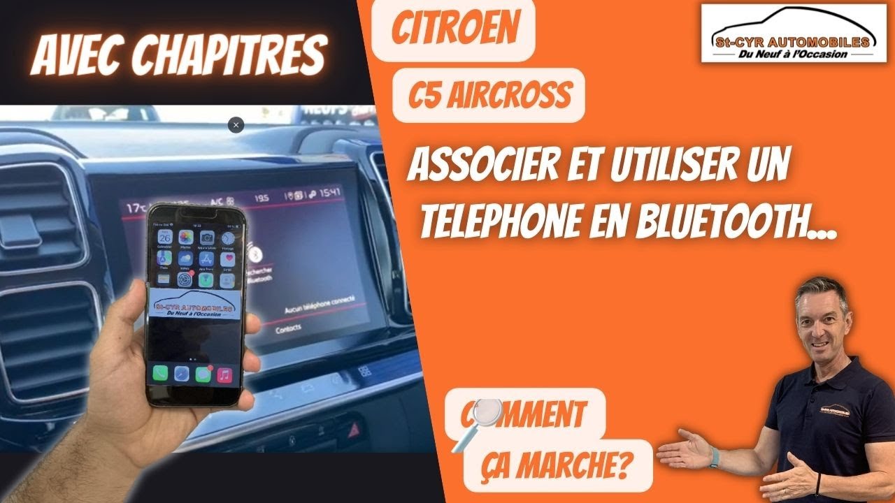 Citroen C5 Aircross, Associer & supprimer téléphone, Carplay & Android auto…Guide complet Bluetooth