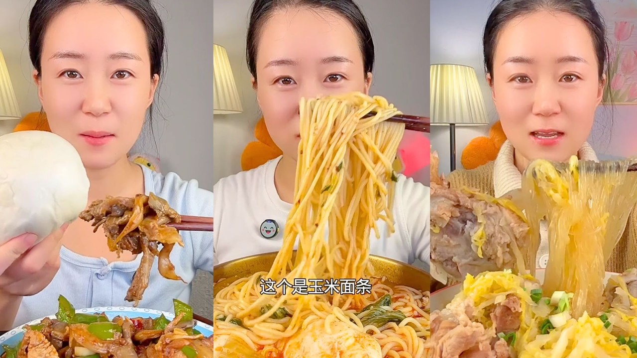 Chinese Home-Style Food Eating Show | Noodles, Buns & Daily Dishes #19