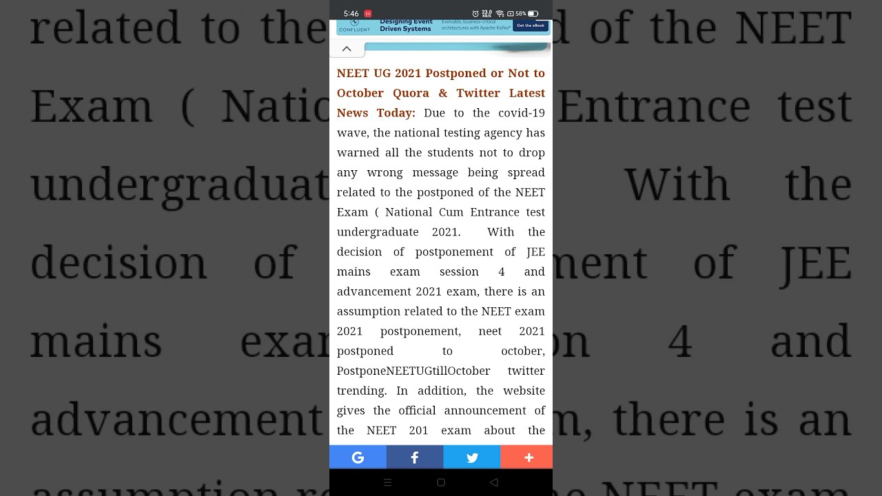 Will neet 2021 postponed to october ?? Neet 2021 latest news today 🙄🙄