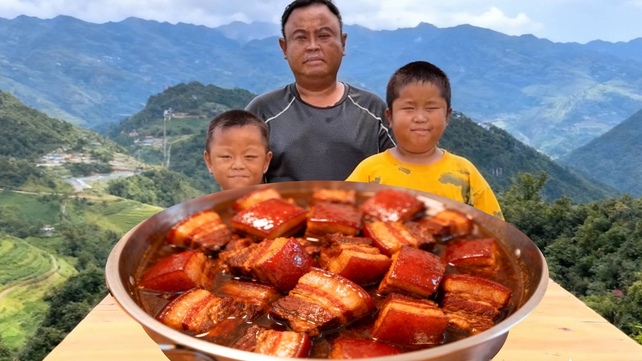 懂事儿子心疼爸爸干活辛苦，自己在家给弟弟和爷爷煮天麻吃，真是太懂事了！#亲子 #萌娃 #美食 #农村