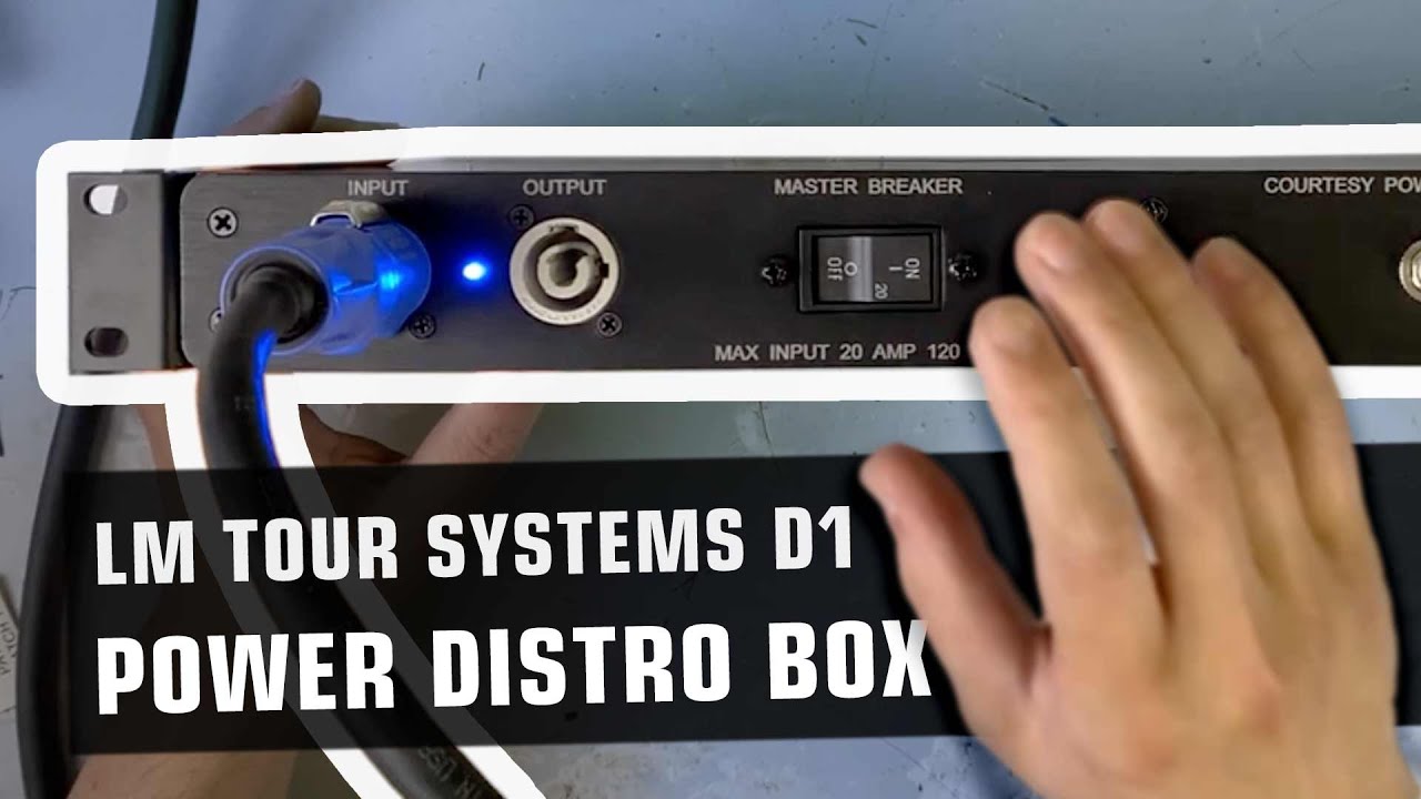 LM Tour Systems D1 Power Distribution Rack Mount Distro | LM Cases