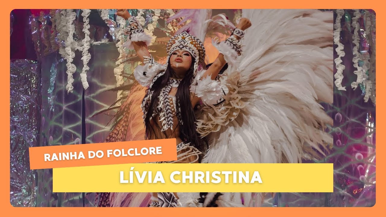 Rainha do Folclore Lívia Christina na 1ª Noite do Festival de Parintins 2025.