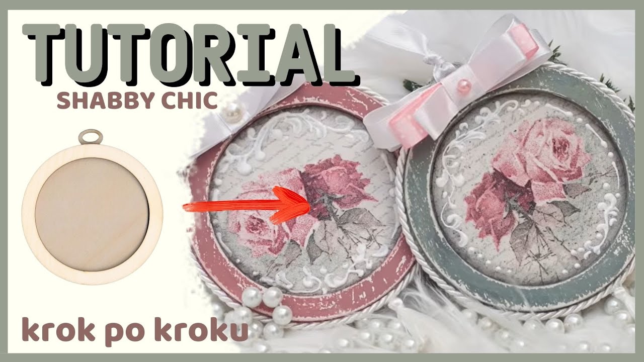 Bombka decoupage shabby chic   - DIY  tutorial
